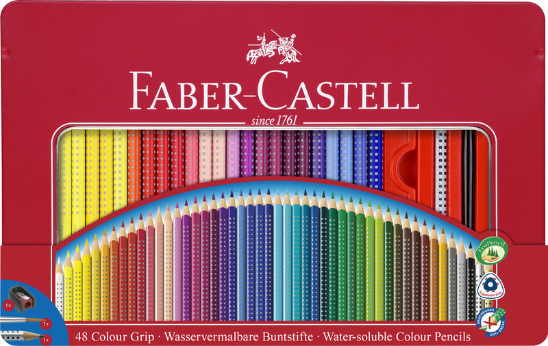 Faber Castell FC-1112448 Grip a matita colorato Impostare 48 pezzi