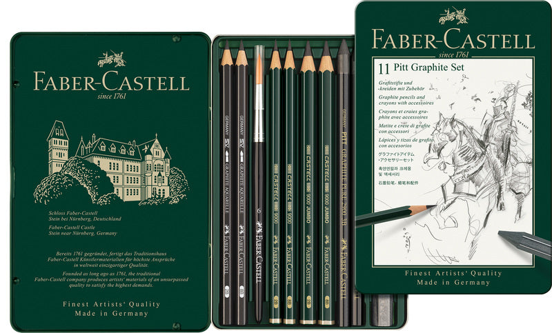 Faber Castell FC-112972 Grafy Set Faber-Castell Pitt 11-Stück