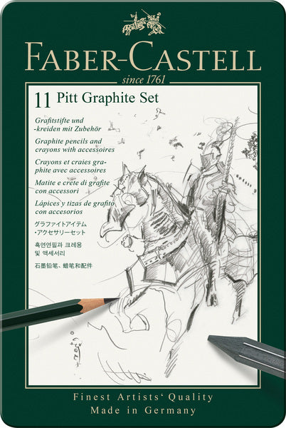 Faber Castell FC-112972 Grafy Set Faber-Castell Pitt 11-Stück