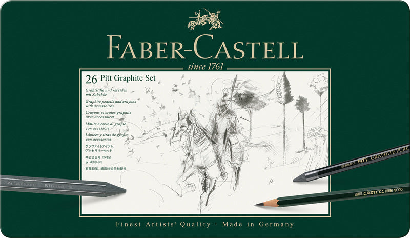 Faber Castell FC-11974 Grafy Set Faber-Castell Pitt 26 piezas