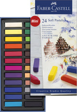 Faber Castell FC-128224 Pastelkrijt Half length case of 24 pieces
