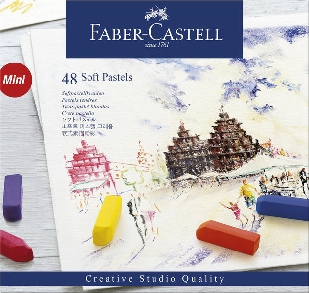Faber Casetell FC-128248 Pastellkrijt hallef Längt vun 48 Stécker