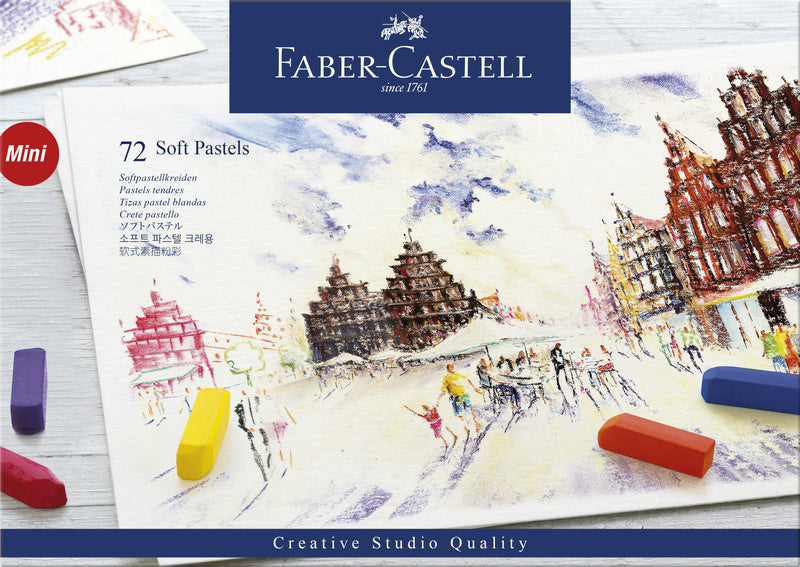 Faber Castell FC-128272 Pastelkrijt Half length case of 72 pieces