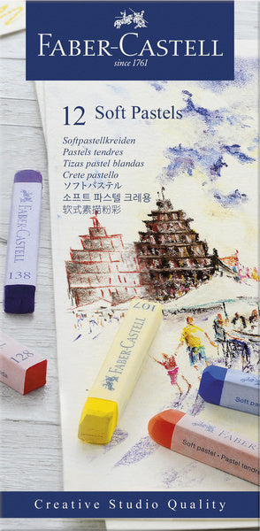 Faber Castell FC-128312 Pastelkrijt Creative Studio Softpaste Case a 12 pezzi