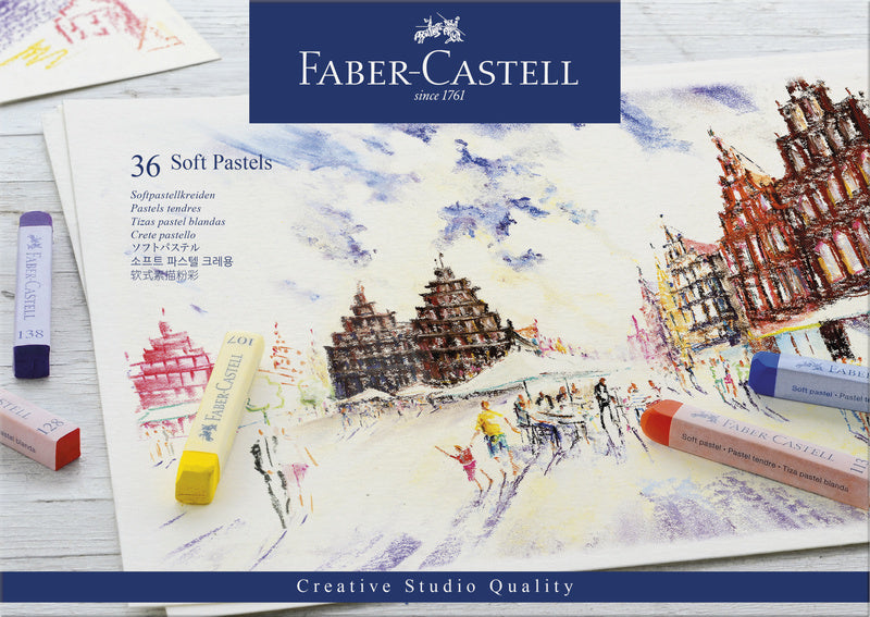 Faber Castell FC-128336 Pastelkrijt Studio creativo Softpaste Case da 36 pezzi