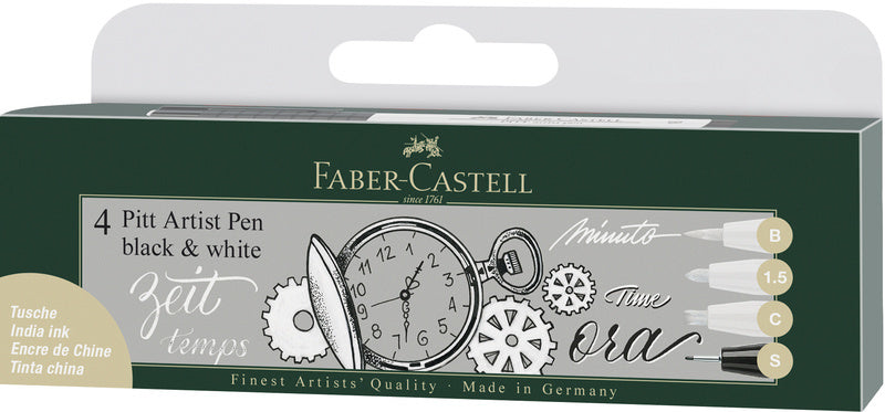 Faber Castell FC-167151 Kresba pero Faber-Castell Set Pitt Artist Pen Black and White