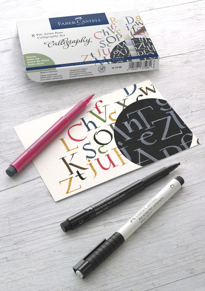 Faber Castell FC-167508 PITT Artist Pen Caligrafy Zestaw 8 Długopisów