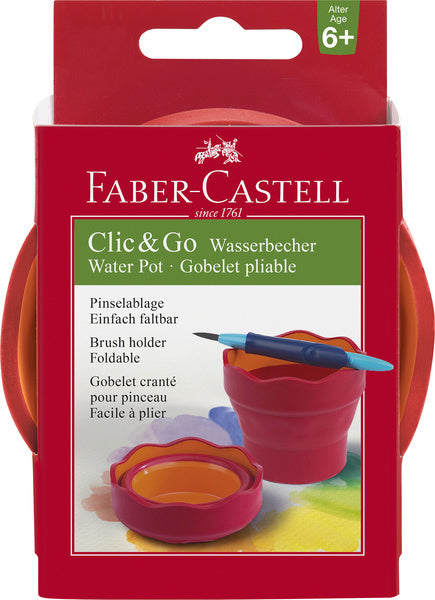 Faber Castell FC-181517 Watercup Clic Go Pink Orange