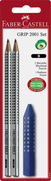 Faber Casetell fc-185297 Bleistift Grip 2001 2 Stécker mat Gummi