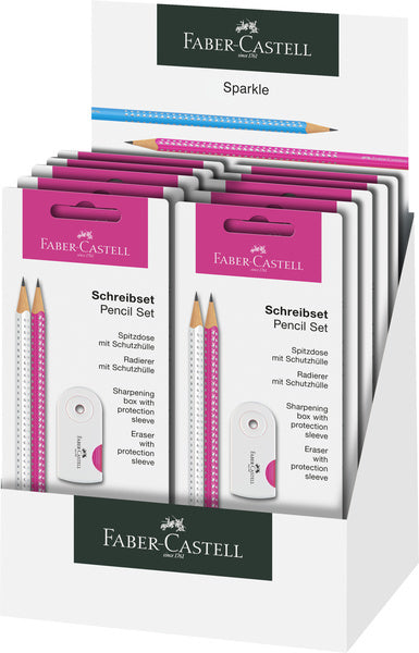 Faber Castell FC-218495 Zestaw pisania Faber-Castell Sparkle White Pink