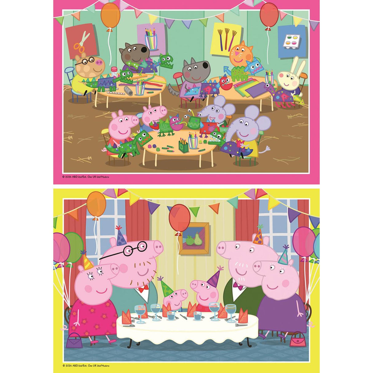 Ravensburger skládačka Puzzle Peppa Pig, 2x12 PCS.