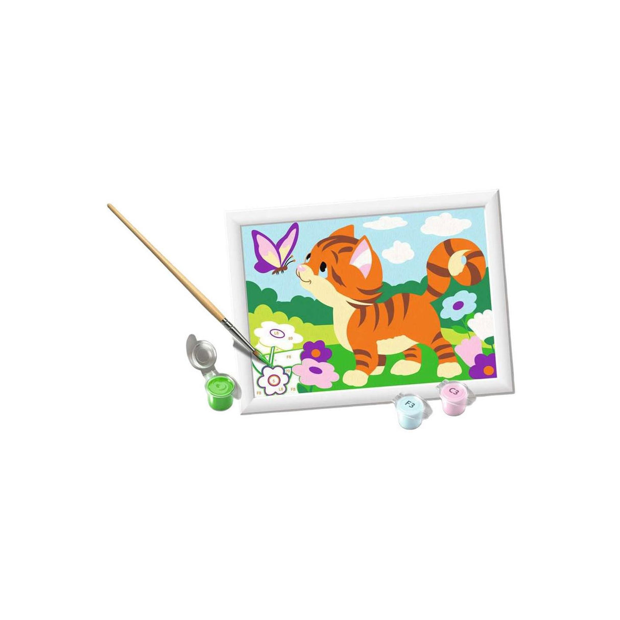 Ravensburger CreArt Paint by Numbers - Cat with Butterfly