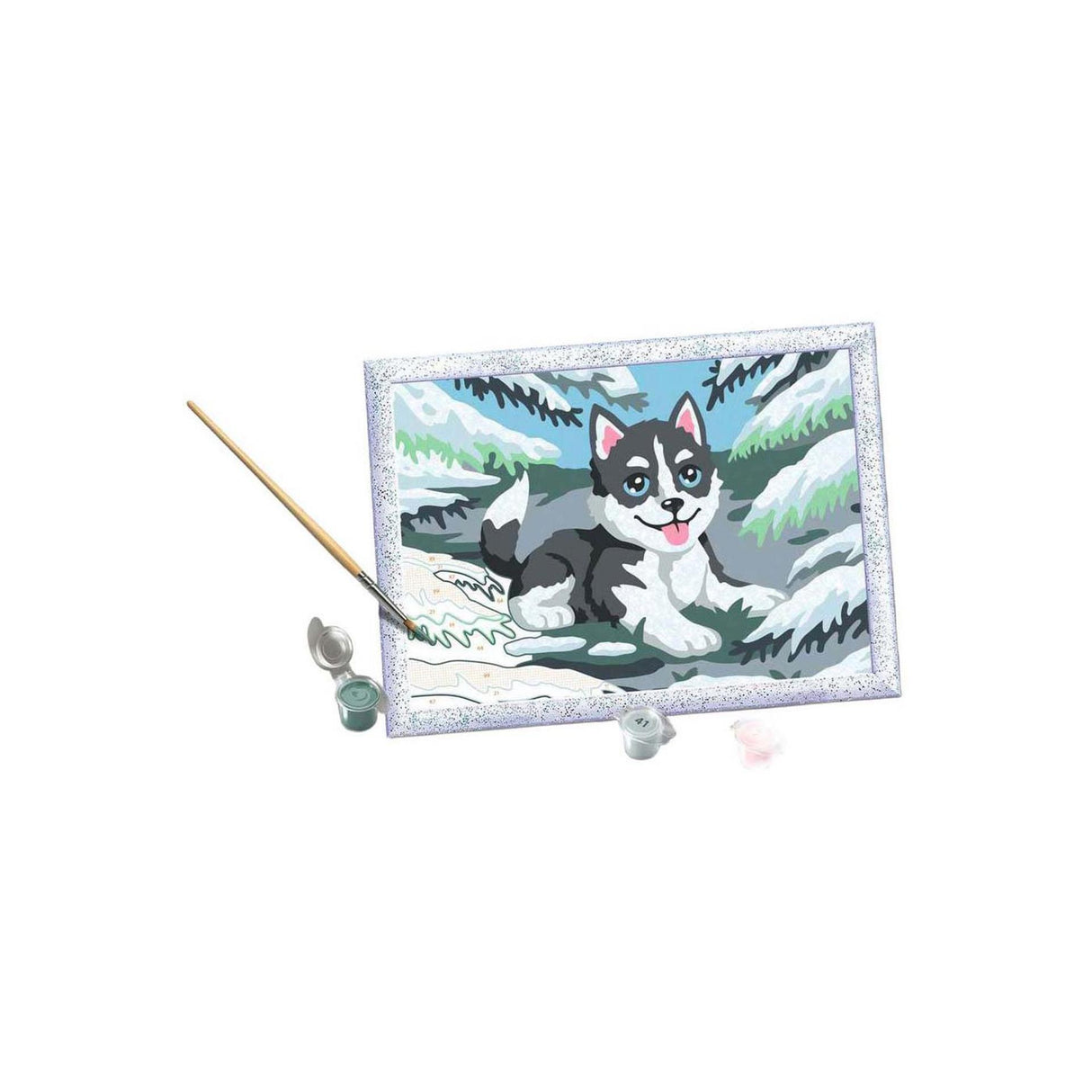 Ravensburger CreArt Paint by Number - Naughty Husky