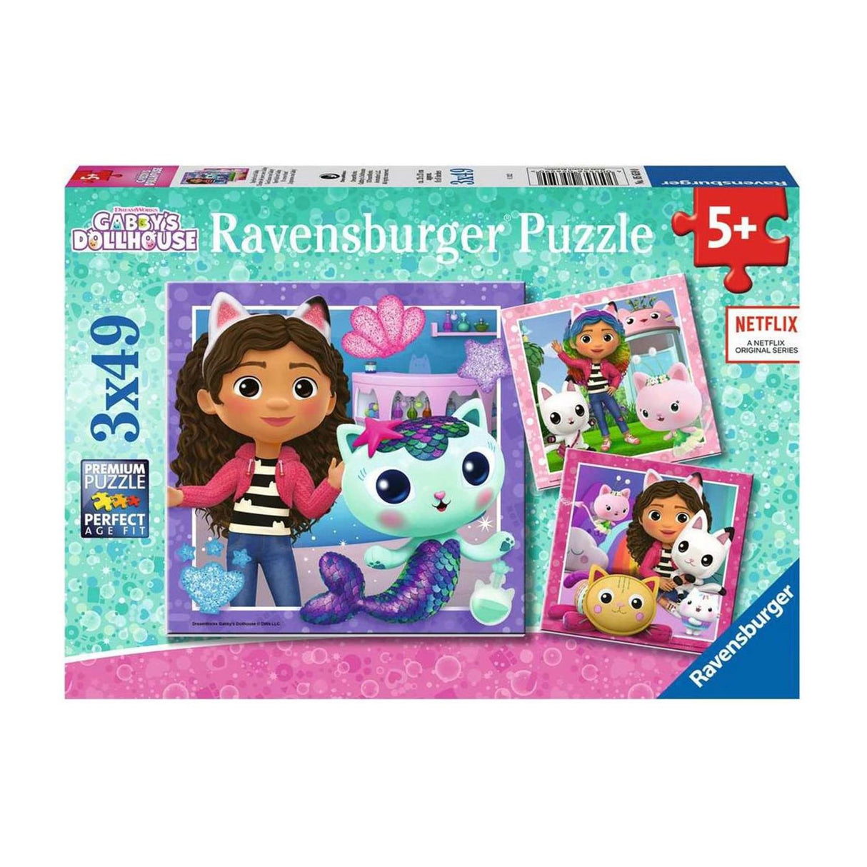 Ravensburger jigsaw puzzle gabby 3x49pcs