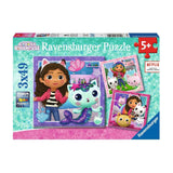 Ravensburger jigsaw puzzle gabby 3x49pcs