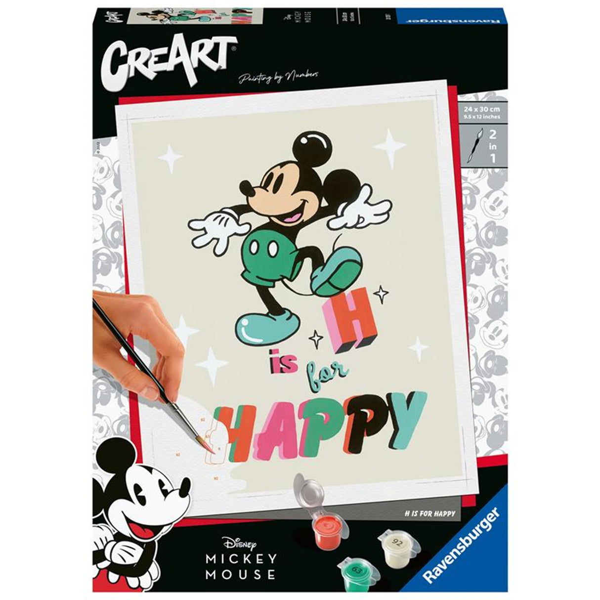 Ravensburger creart paint by number - h is for happy mickey mouse