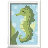 Ravensburger CreArt Malen nach Zahlen Trendiges Seepferdchen