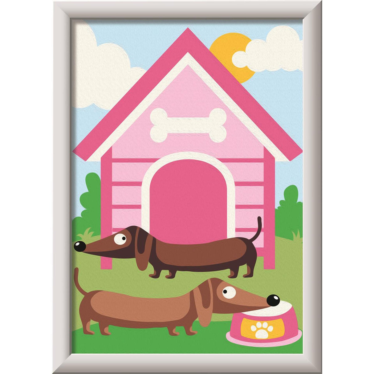 Ravensburger creart paint by number - hund mit hundehutte (graphic)