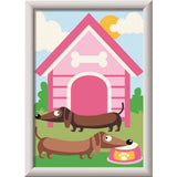 Ravensburger creart paint by number - hund mit hundehutte (graphic)