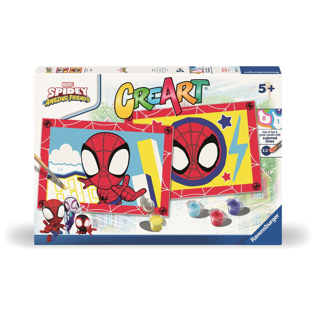 Ravensburger creart paint podle čísla - mladý spidey