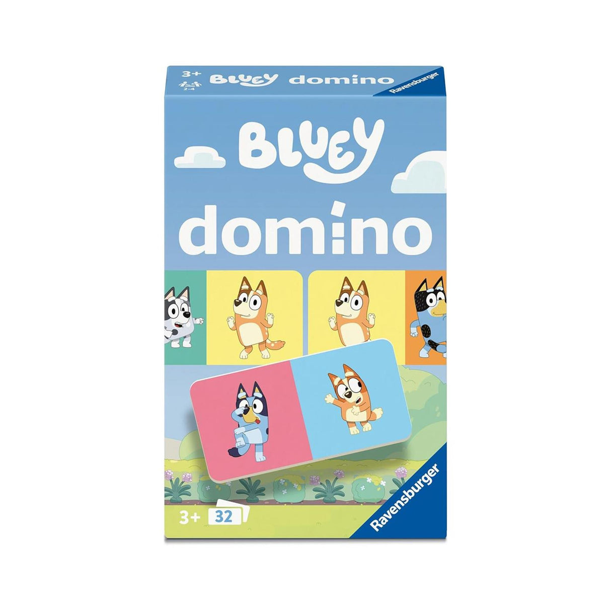 Juego Ravensburger bluey dominó de bolsillo | 2 piezas