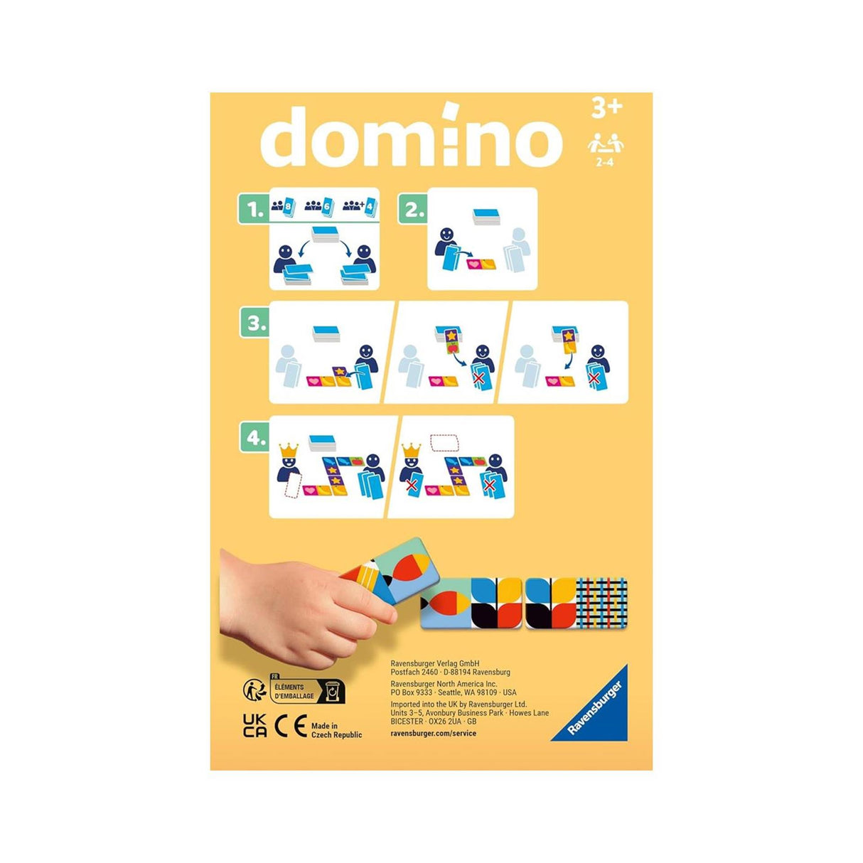 Juego Ravensburger bluey dominó de bolsillo | 2 piezas