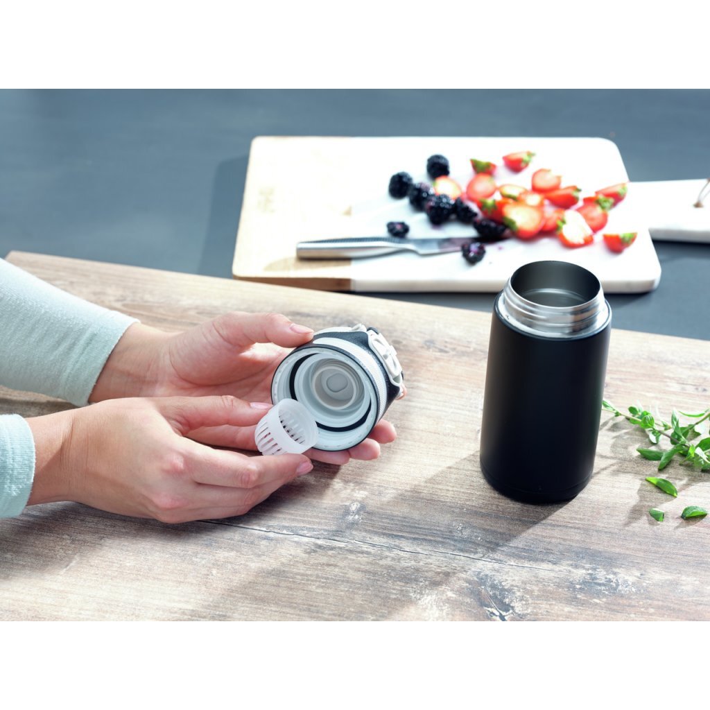 Leifheit 3243 flip insulated cup 350 ml black