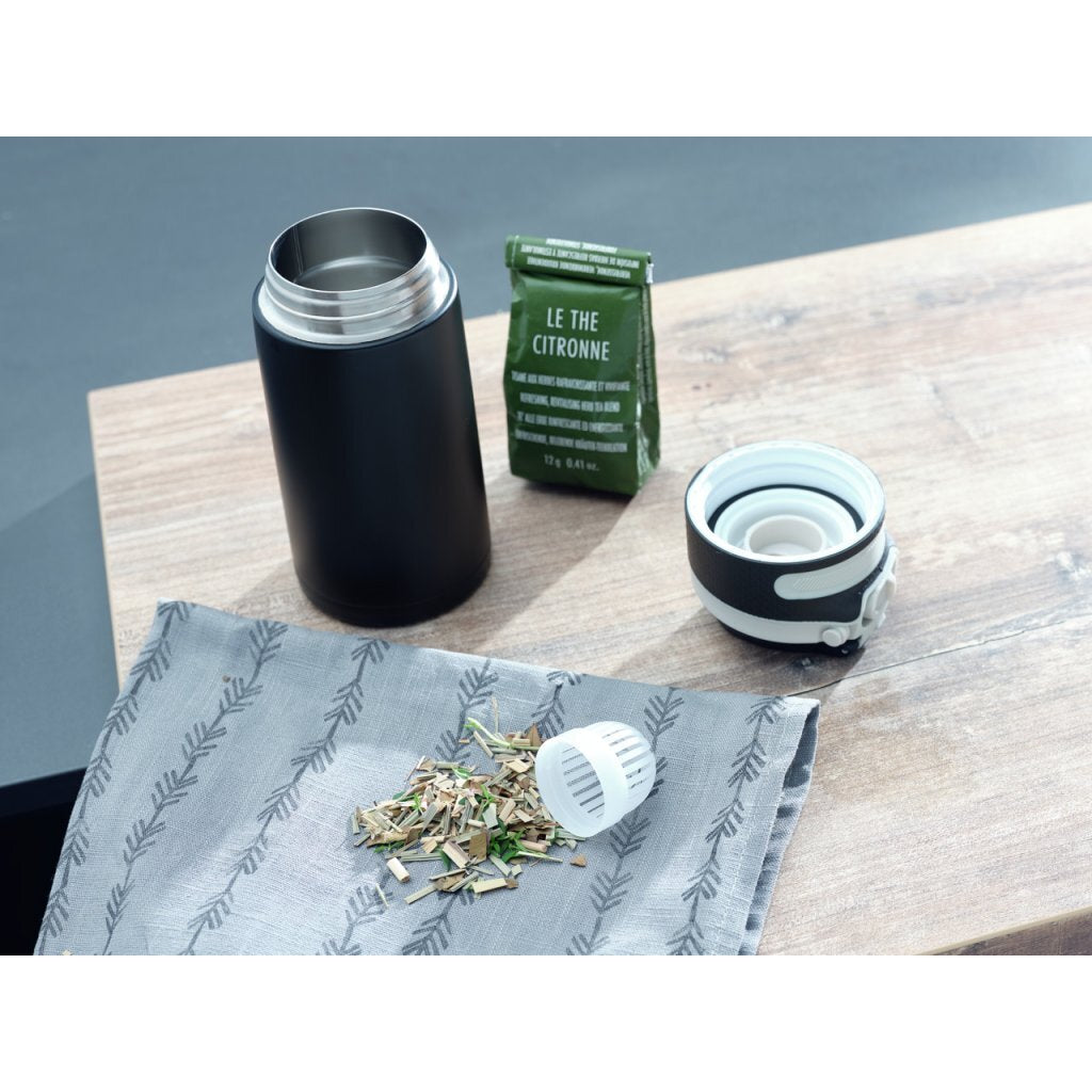Leifheit 3243 flip insulated cup 350 ml black