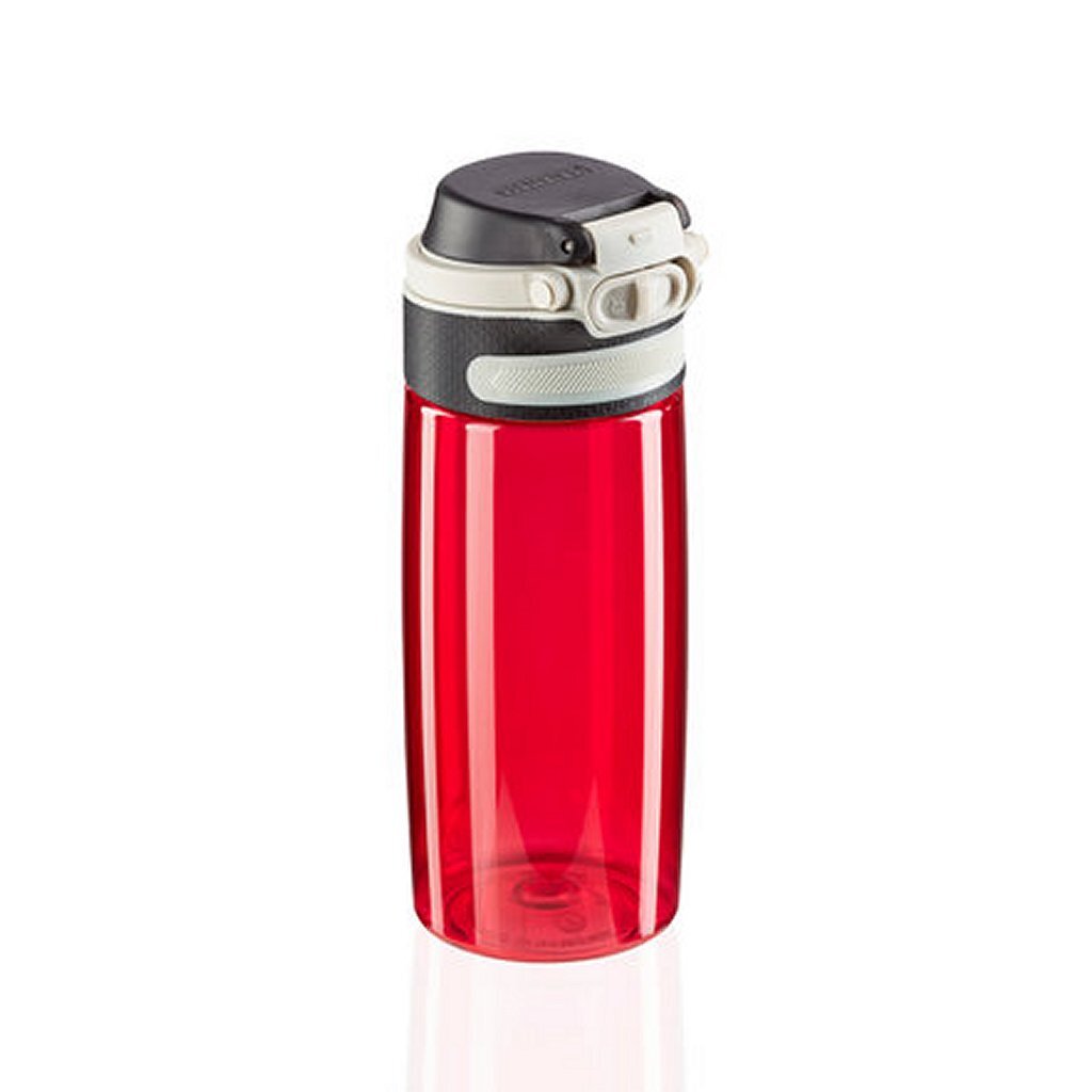 Leifheit 3263 flip tritan drinking bottle 550 ml red