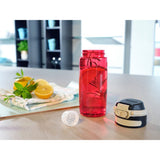 Leifheit 3263 flip tritan drinking bottle 550 ml red