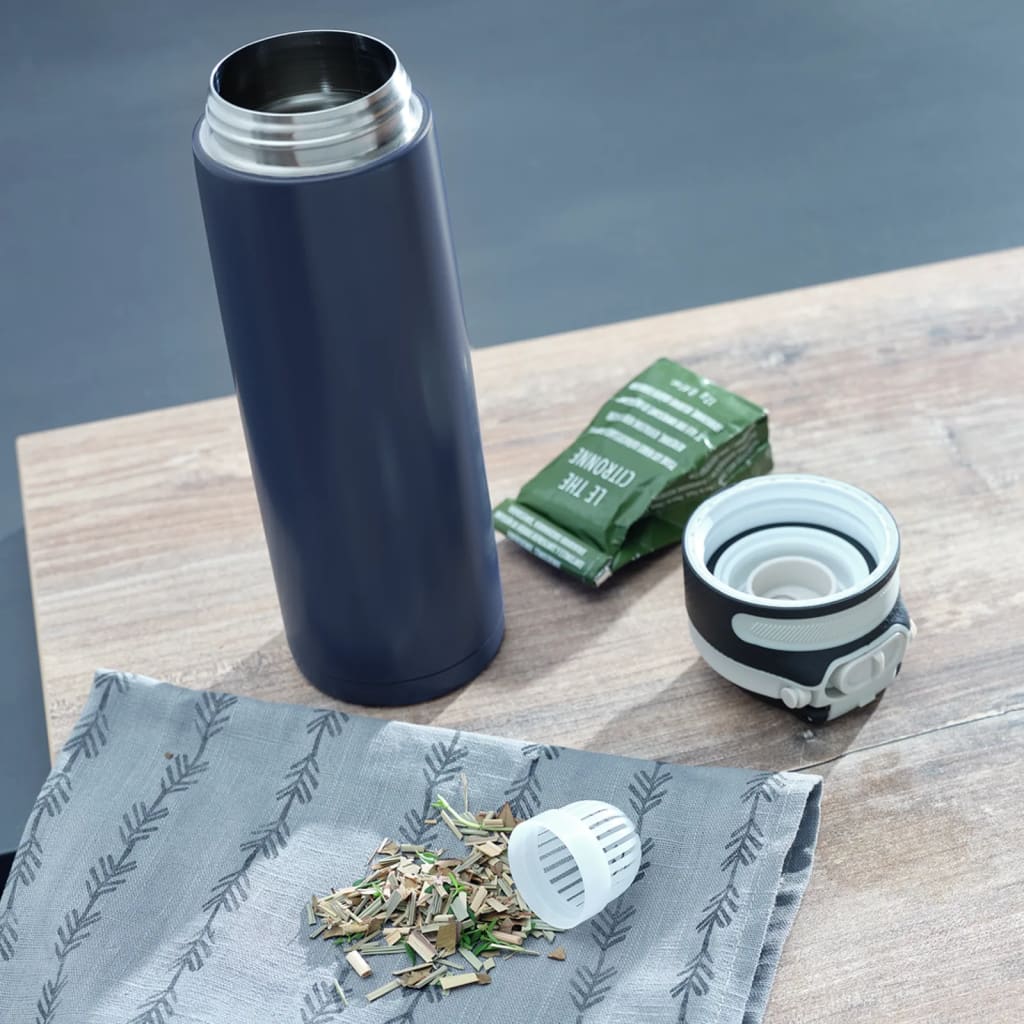Leifheit Leifheit Termosfless Flip 600 ml di blu scuro
