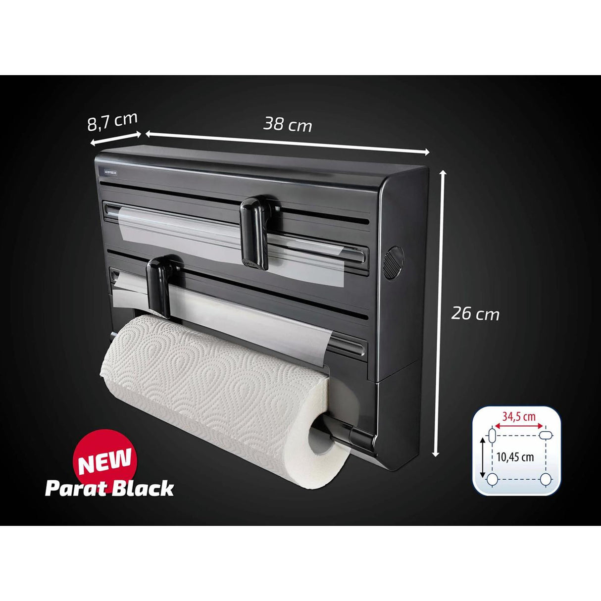 Leifheit Parat roll holder black