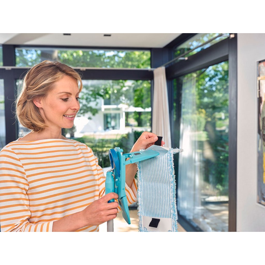 Leifheit Ersatztuch Clean Twist Klett-Bodenwischer M Ergo – 33 cm Statik Plus