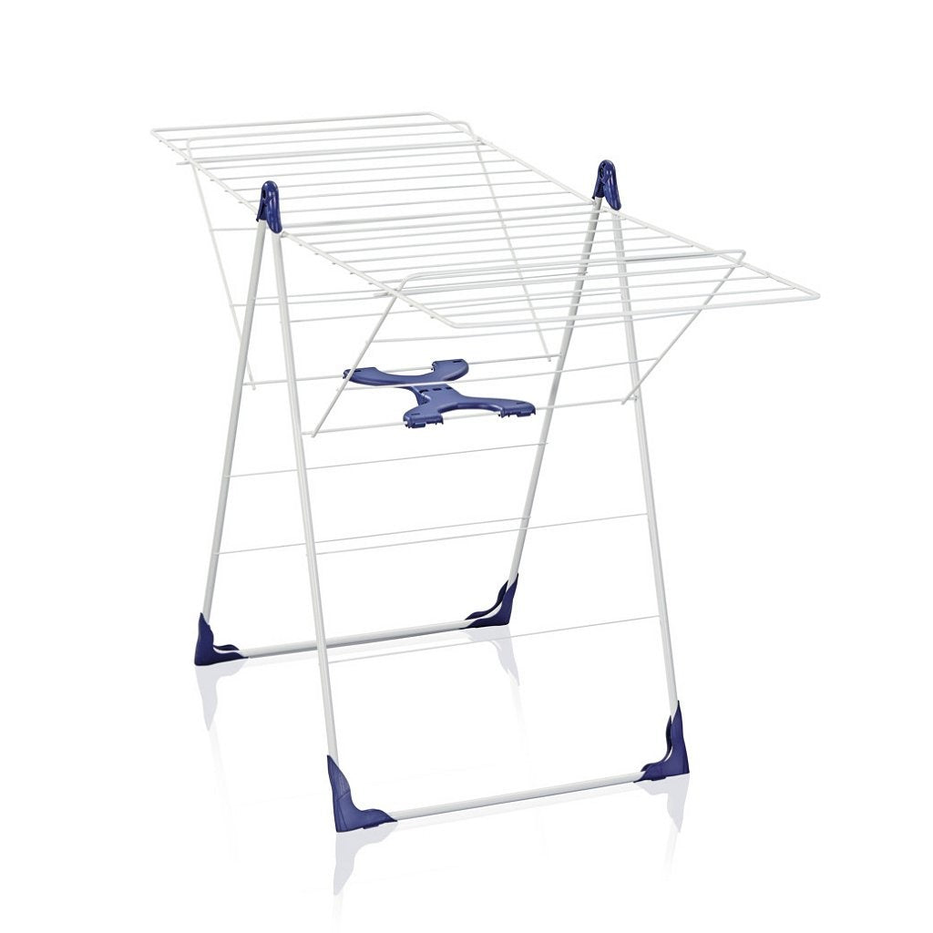 Leifheit 81408 classic 200 flex drying rack white blue
