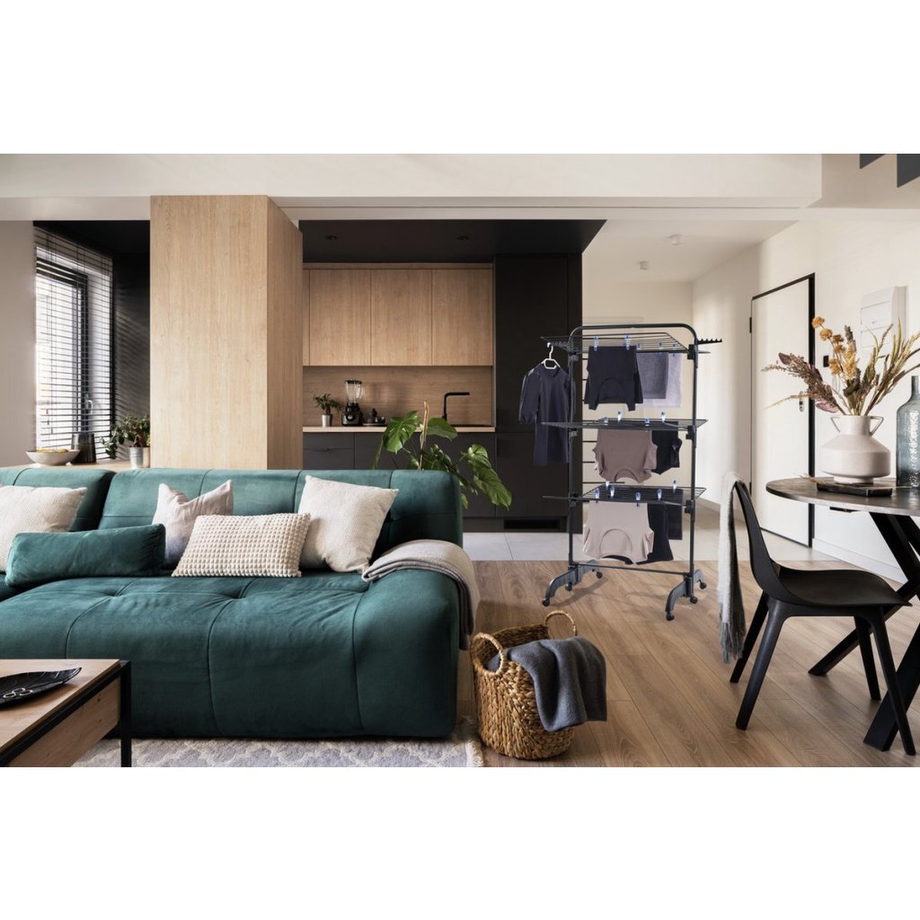 Leifheit 81691 Droogtoren pegasus 420 42 m Comprimento seco 145x76,5x70 cm preto