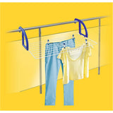 Leifheit 83056 classic 70 hanging drying rack blue white