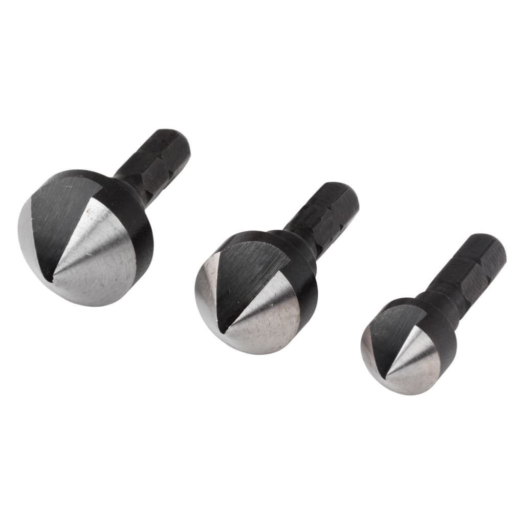 Wolfcraft Wolfcraft Kegelzinkboorset Metal 3-częściowy 2584000