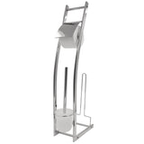 Paschtem Toilette Pinsel Set 3-in-1 Fabio glänzend Chrome