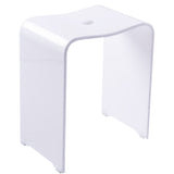 Kugelverbréck Buedzëmmer Hocker trendy wäiss