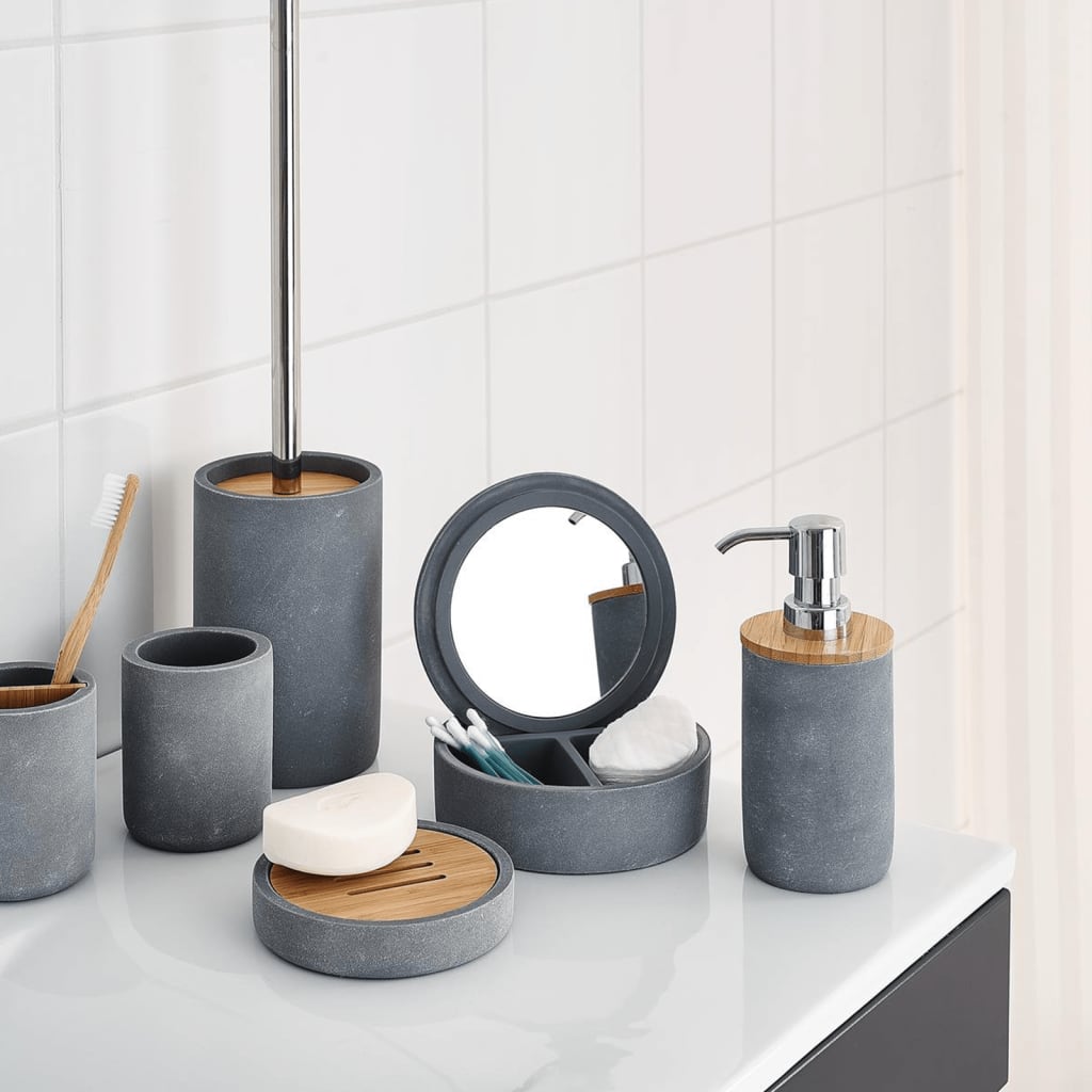 Chanton de savon de ciment gris