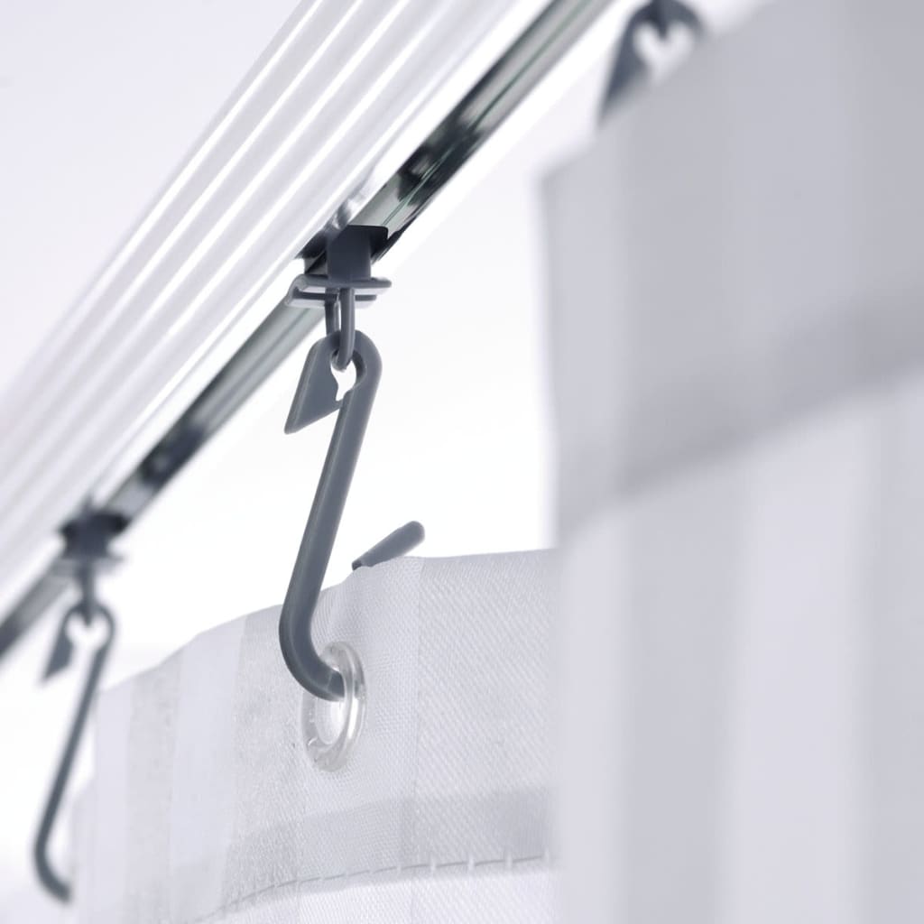 Ridder Corner Brouss Curil Rail With Hooks Universal Chrome 52500