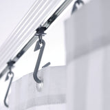 Ridder Corner Brouss Curil Rail With Hooks Universal Chrome 52500