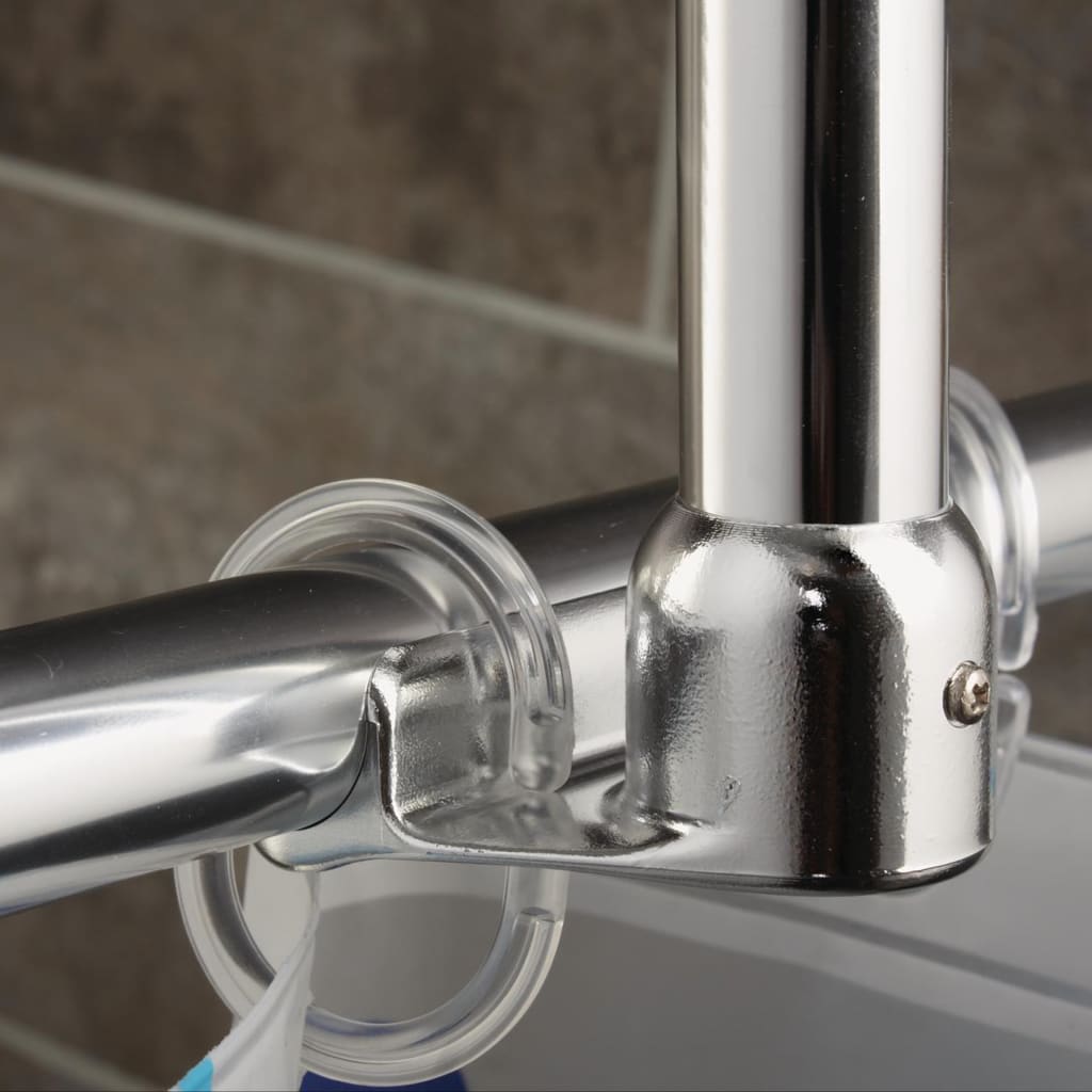 Ridder Ridder Shower Curtain rank support 55x2.5x2.5 cm Chrome -colored