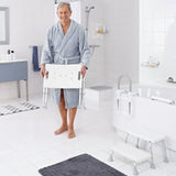 Ridder Badezimmerhocker zusammenklappbar 110 kg Weiß A0050301