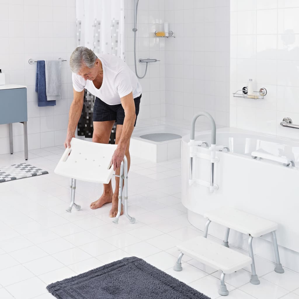 Ridder Badezimmerhocker zusammenklappbar 110 kg Weiß A0050301