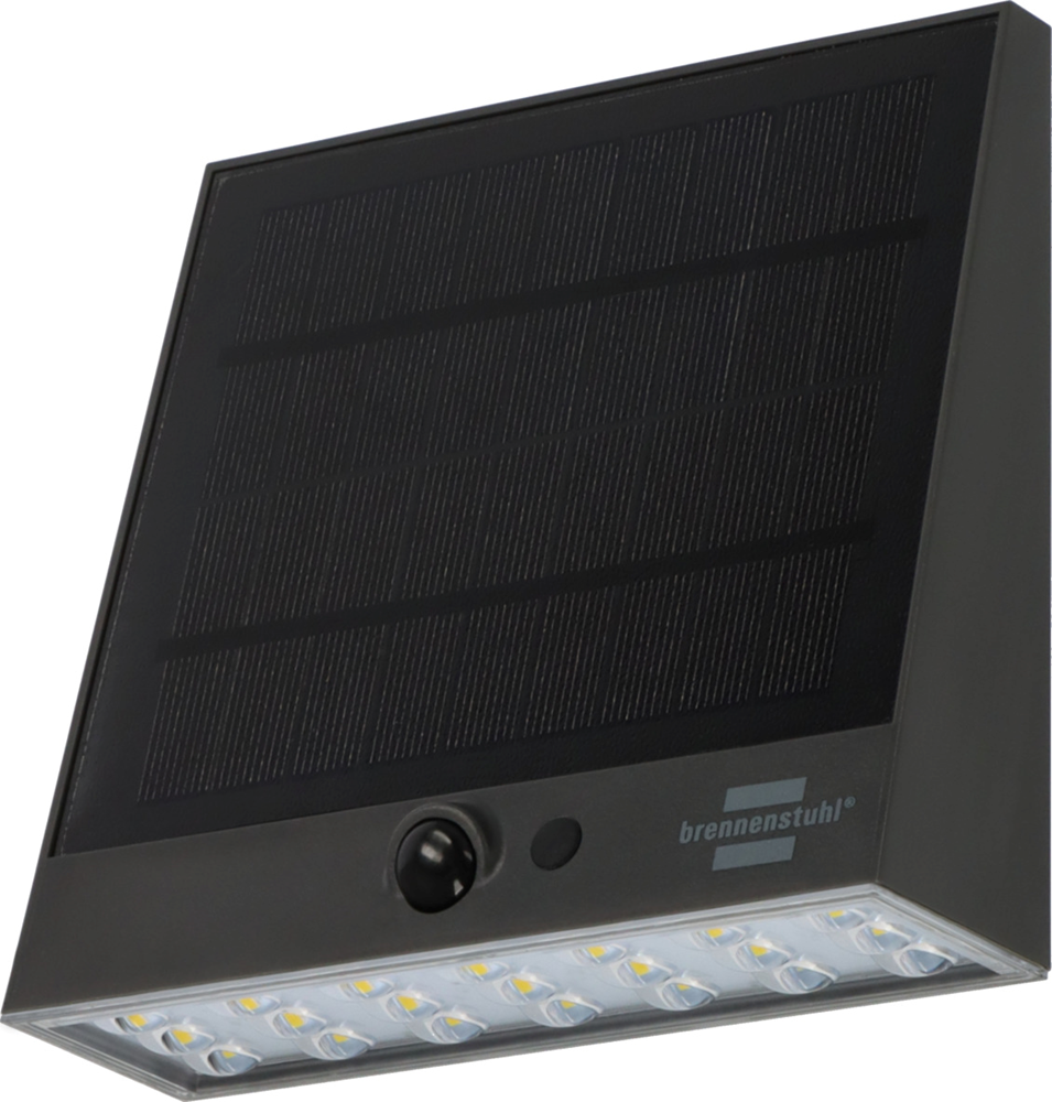 Brennenstuhl solar led-spot met infrarood bewegingsmelder | sol 1000 plana | 1000lm | ip54 - 1173740002