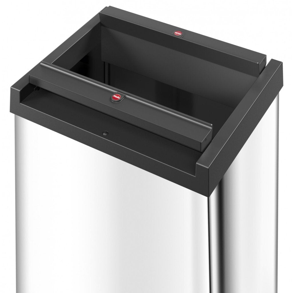 Hailo 0840-131 Big-Box Swing l Abfallbehälter 35L Weiß