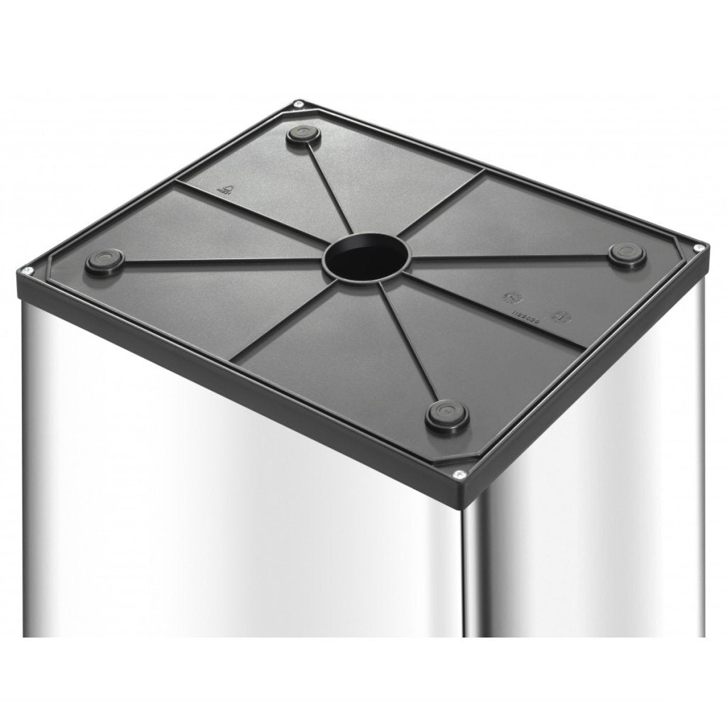 Hailo 0840-131 Big-Box Swing l Abfallbehälter 35L Weiß