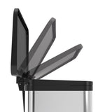 Hailo Öko Duo Plus Pedal Bin 2x9l rustfritt stål
