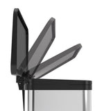 Hailo Öko duo più pedale bin 2x9l in acciaio inossidabile